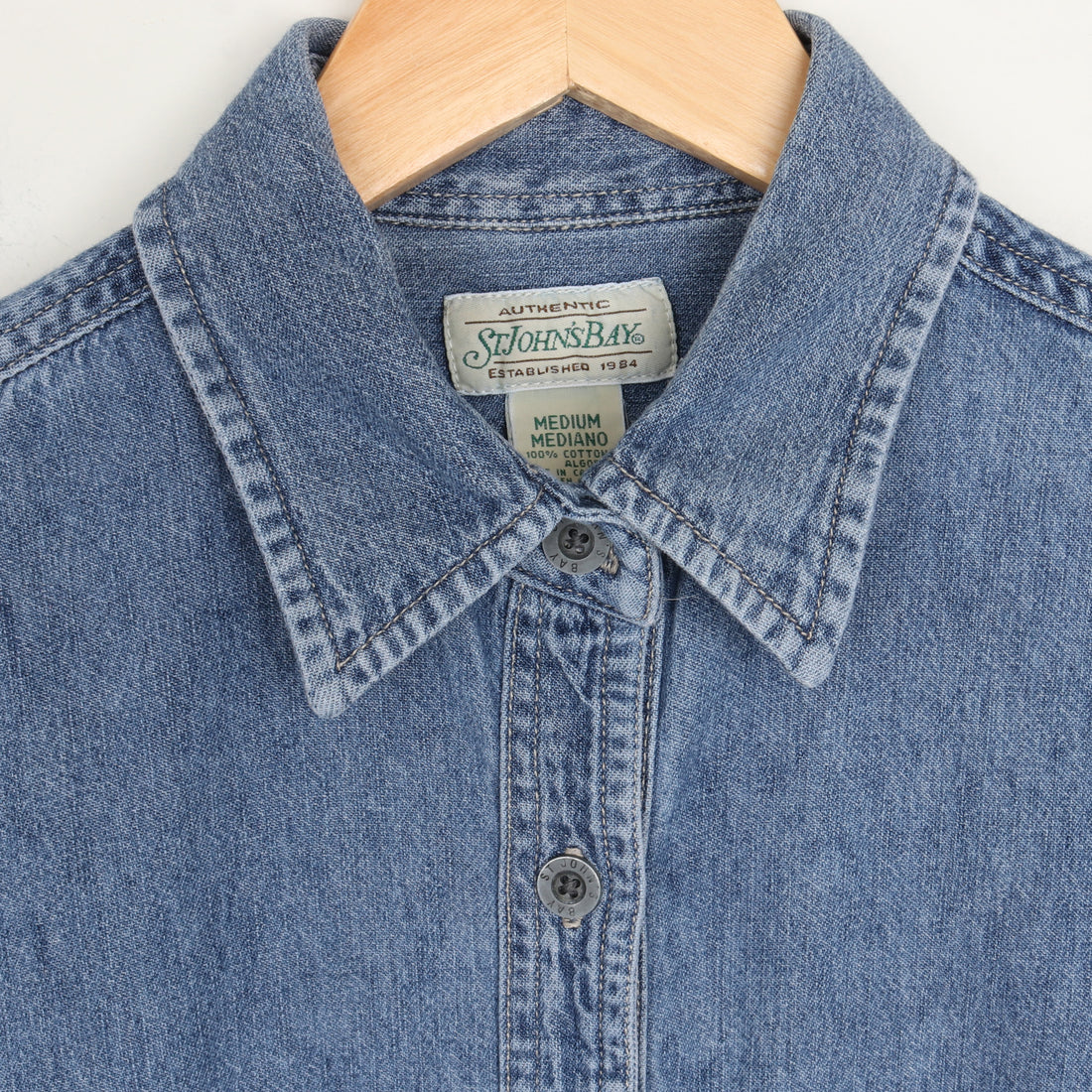 Medium Wash Denim Shirt