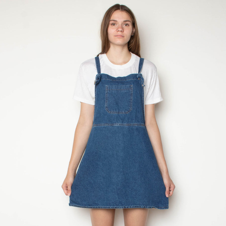 Denim Overall Mini Dress