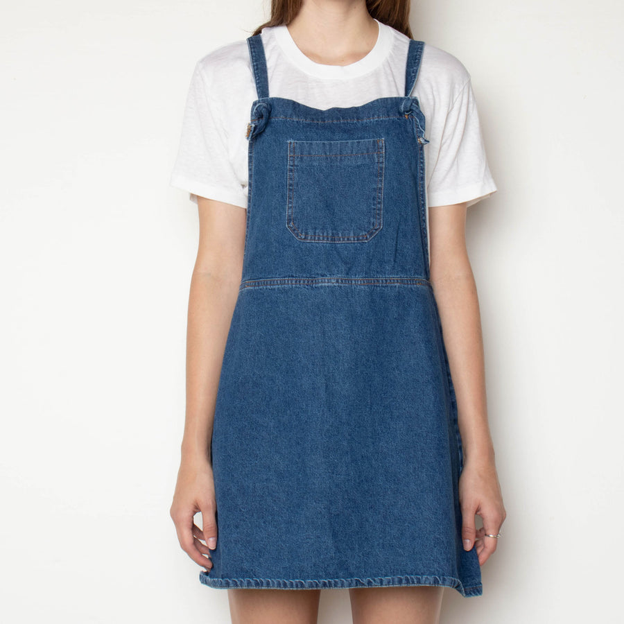 Denim Overall Mini Dress