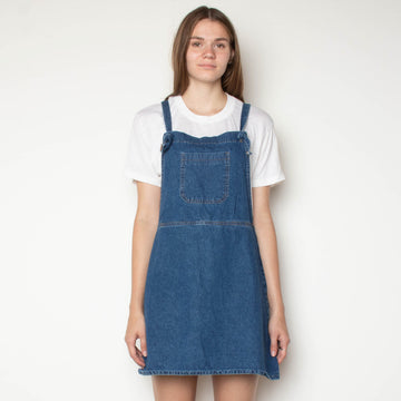 Denim Overall Mini Dress