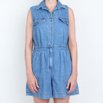 Denim Shorts Romper