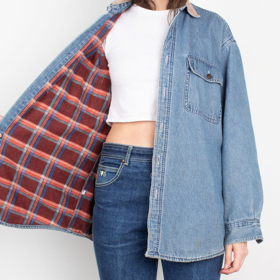 Denim Flannel Lined Shirt/Jacket