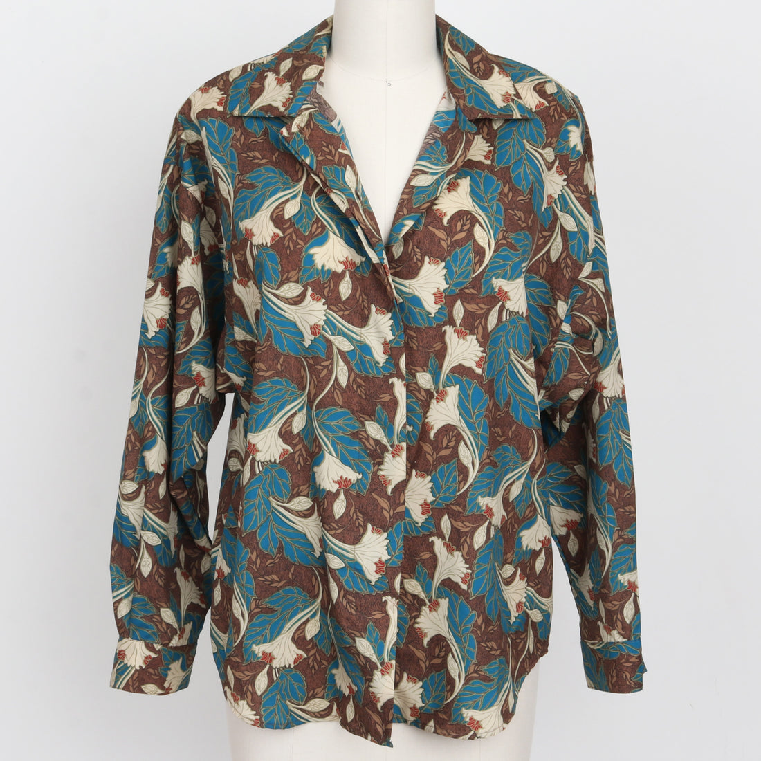 80s Diane Von Furstenberg Printed Blouse