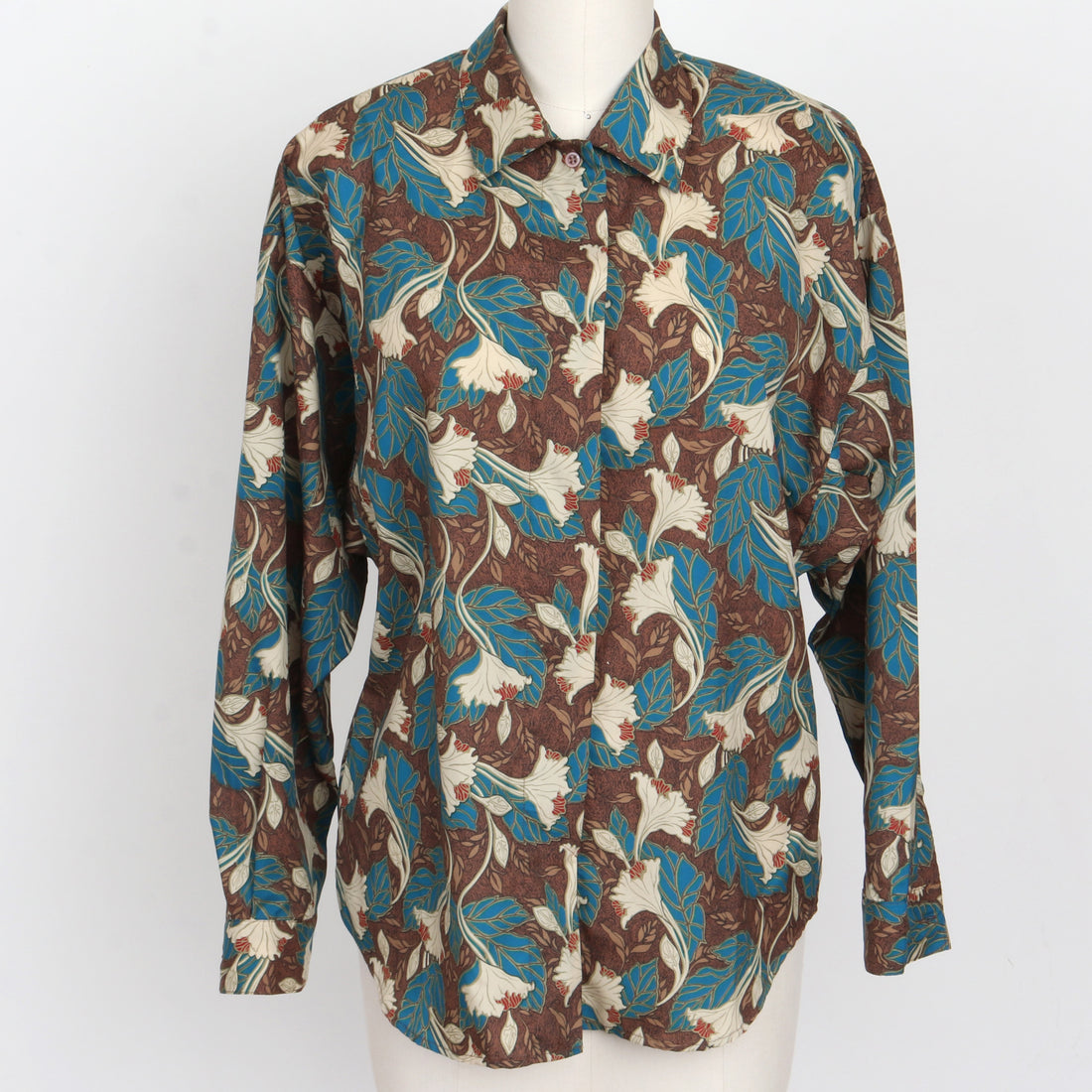80s Diane Von Furstenberg Printed Blouse