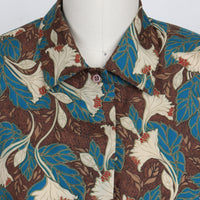 80s Diane Von Furstenberg Printed Blouse