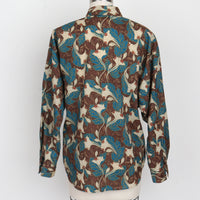 80s Diane Von Furstenberg Printed Blouse