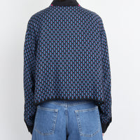 Diane Von Furstenberg Silk Crop Shirt XXL