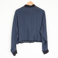 Diane Von Furstenberg Silk Crop Shirt XXL