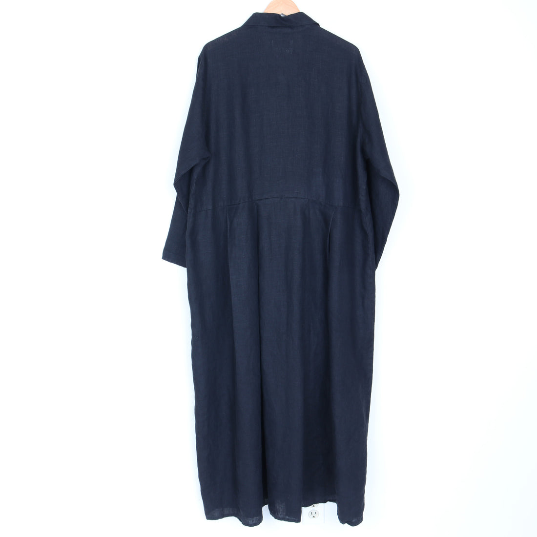 Black Linen Maxi Dress / Duster