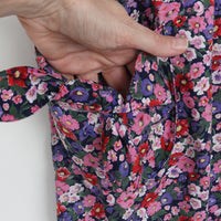 80s Floral Jumpsuit Size 10