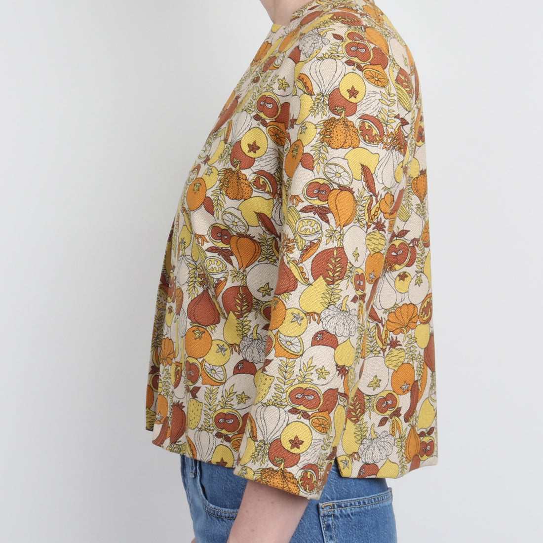 1960s Fruit Print Jacket M