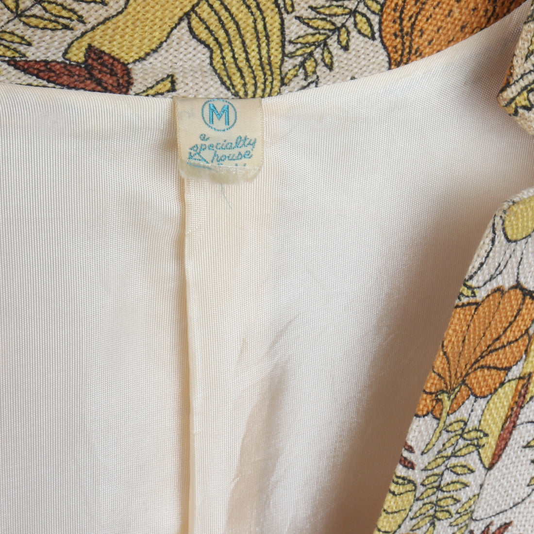1960s Fruit Print Jacket M