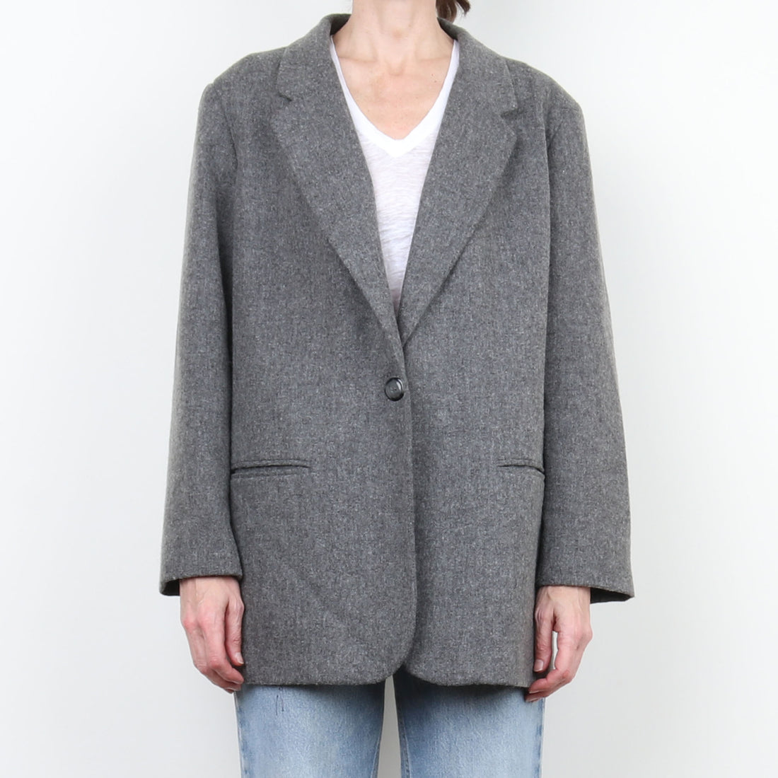 Gray Wool Blazer