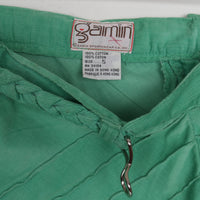 70s Green Corduroy Midi Skirt