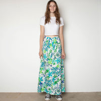 70s Floral Maxi Skirt