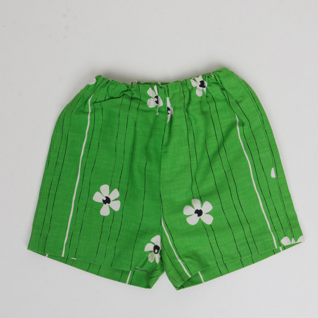 70s Flower Print Shorts Size 6/7