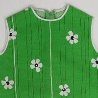 70s Flower Print Tunic Size 6/7