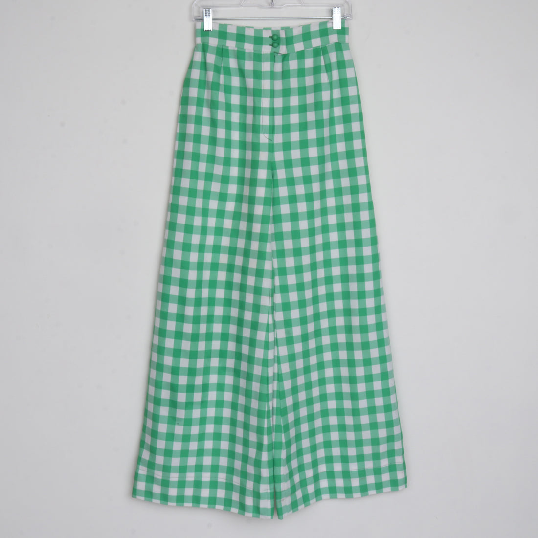 70s Gingham Wide Leg Pants