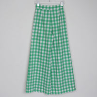 70s Gingham Wide Leg Pants