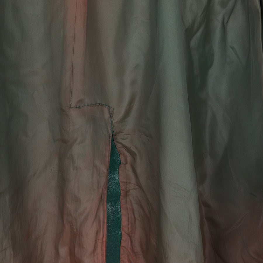 Green Leather Trench Coat