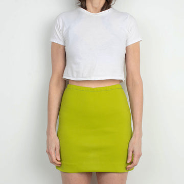70s Lime Mini Skirt