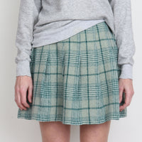 70s Plaid Wool Skirt