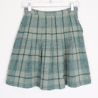 70s Plaid Wool Skirt