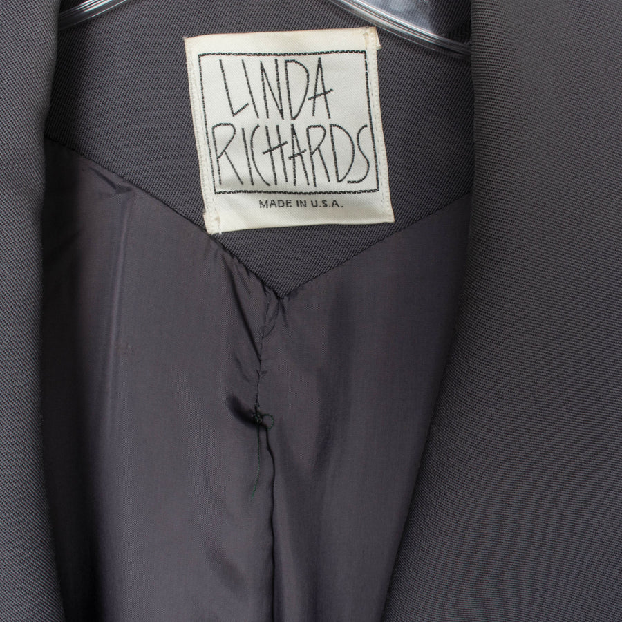 Grey Wool Blazer Coat