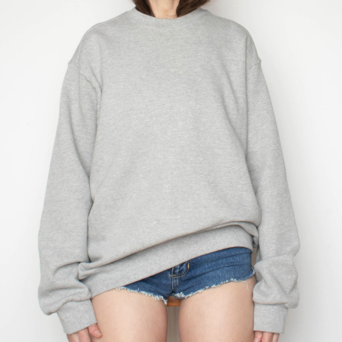90s Soft Grey Sweatshirt
