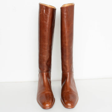Brown Leather Boots 8