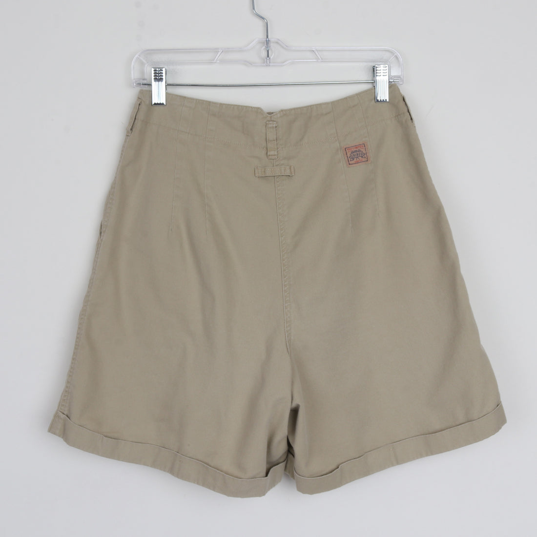 90s Pleated Cotton Shorts