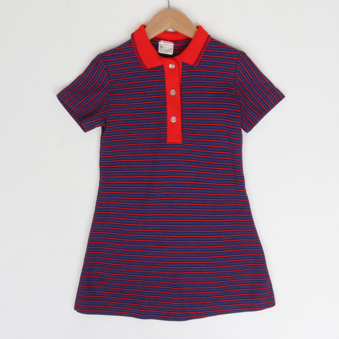 70s Knit Polo Dress Size 7