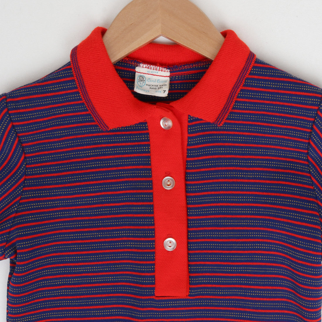 70s Knit Polo Dress Size 7