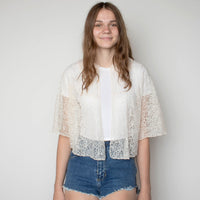 Antique Lace Sheer Crop Top