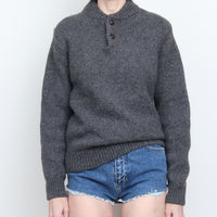 L.L.Bean Lambswool Henley Sweater