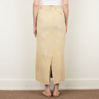 Max Mara Lamb Suede Maxi Skirt