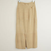 Max Mara Lamb Suede Maxi Skirt