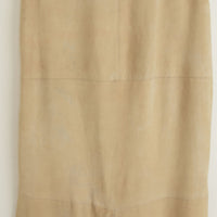 Max Mara Lamb Suede Maxi Skirt