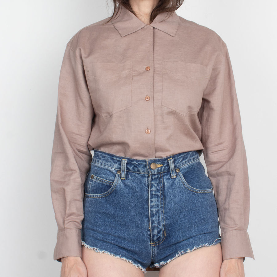 Mushroom Linen / Cotton Shirt