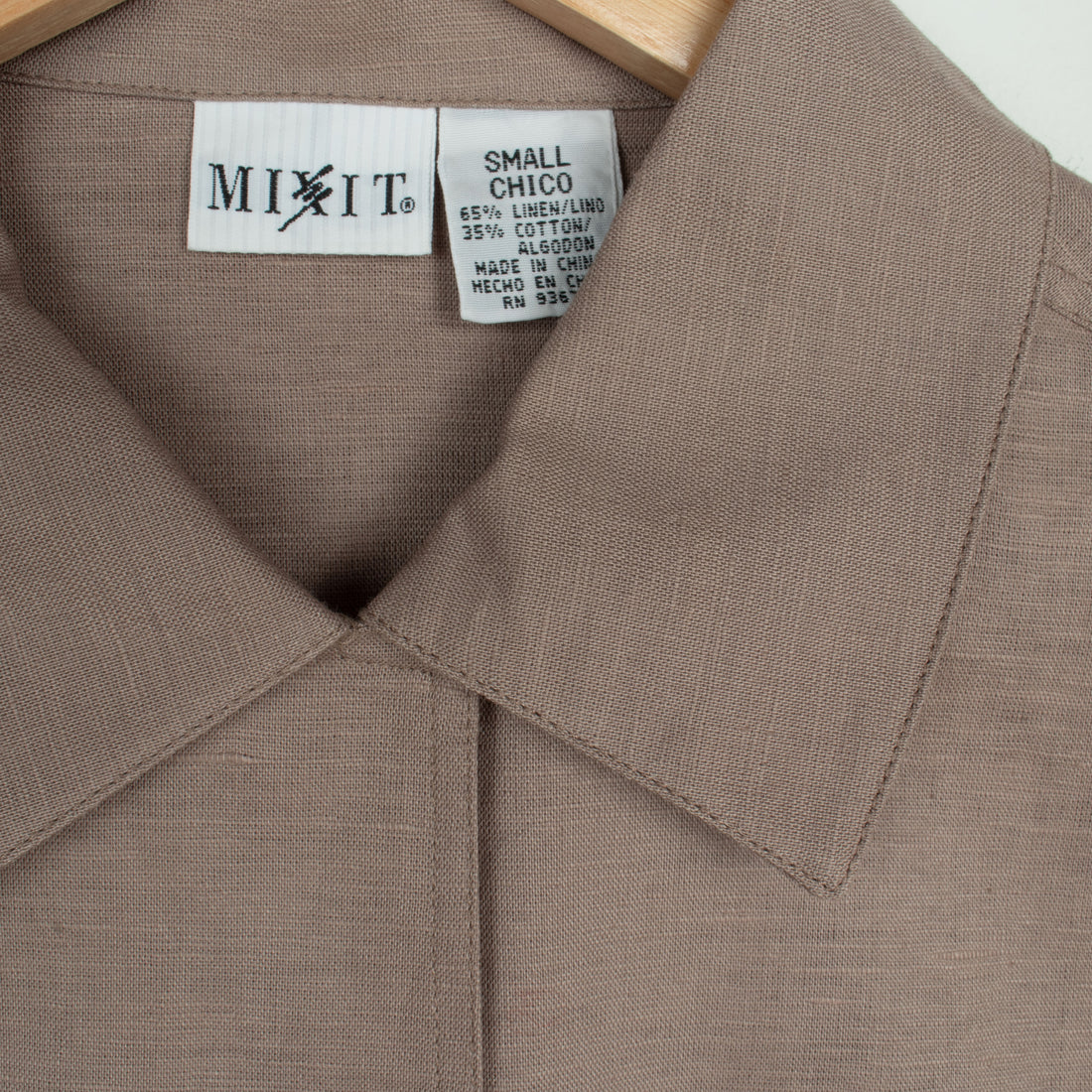 Mushroom Linen / Cotton Shirt