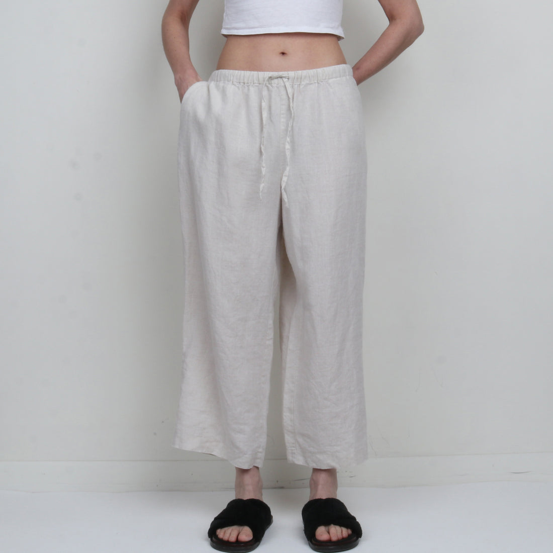 Natural Linen Pant XL