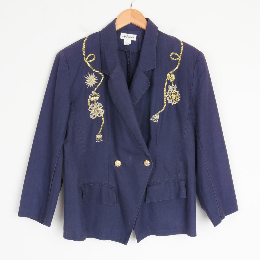 Ramie/Cotton Nautical Blazer