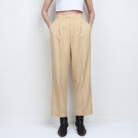 Neutral Pleated Trouser