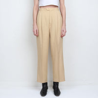 Neutral Pleated Trouser