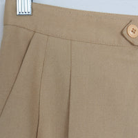 Neutral Pleated Trouser