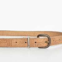 Geometric Leather Belt