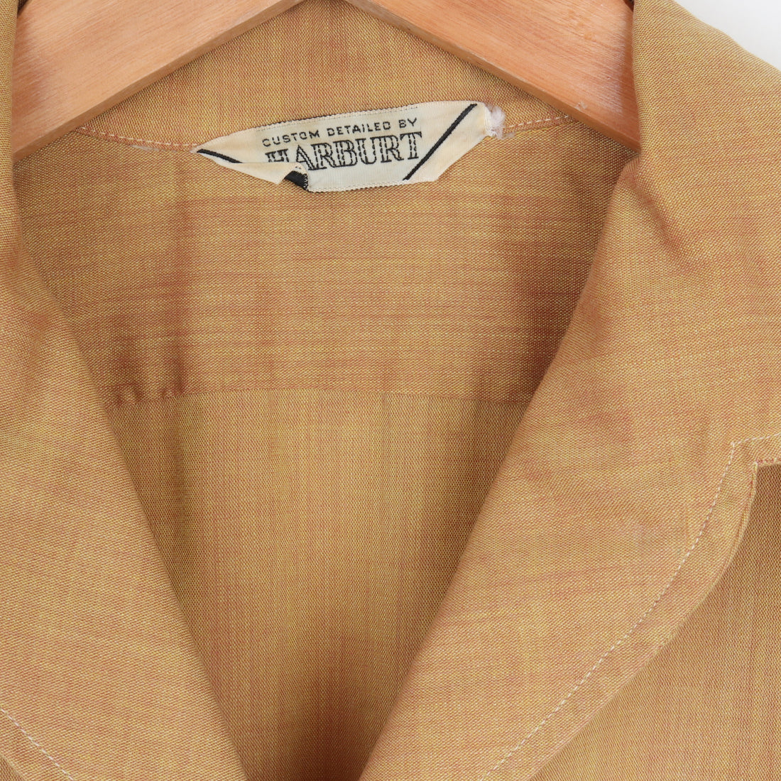 1950s Ochre Crop Shirt M