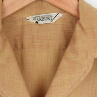 1950s Ochre Crop Shirt M