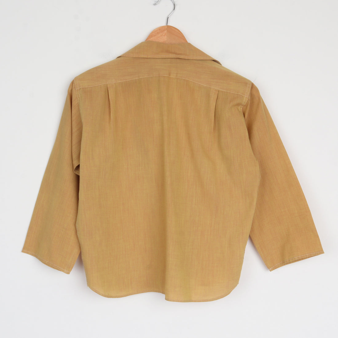 1950s Ochre Crop Shirt M