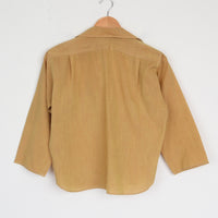 1950s Ochre Crop Shirt M